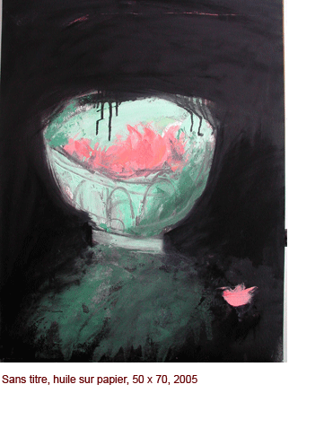 sans titre, huile sur papier, 50x70, 2005