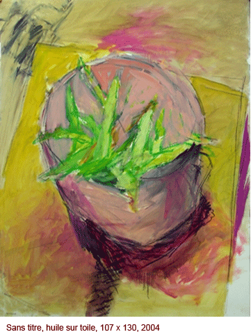 sans titre, huile sur papier, 130x130, 2004
